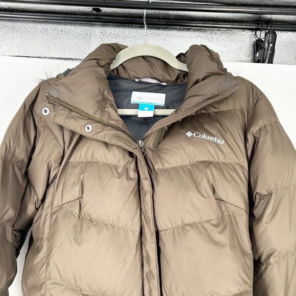 Columbia Women's Peak to Park Mid Insulated Jacket in Olive Green - Picture 4 of 7